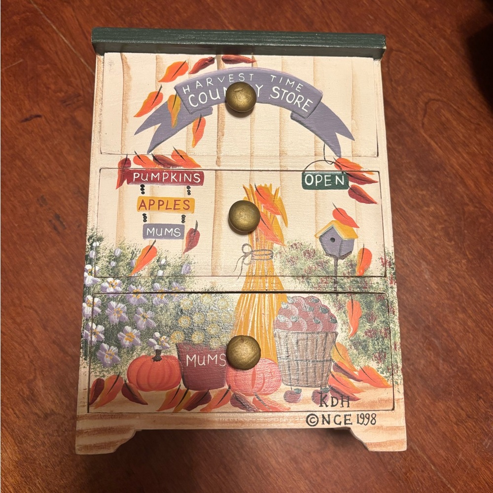 Tiny, Painted Chest of Drawers vintage 1998